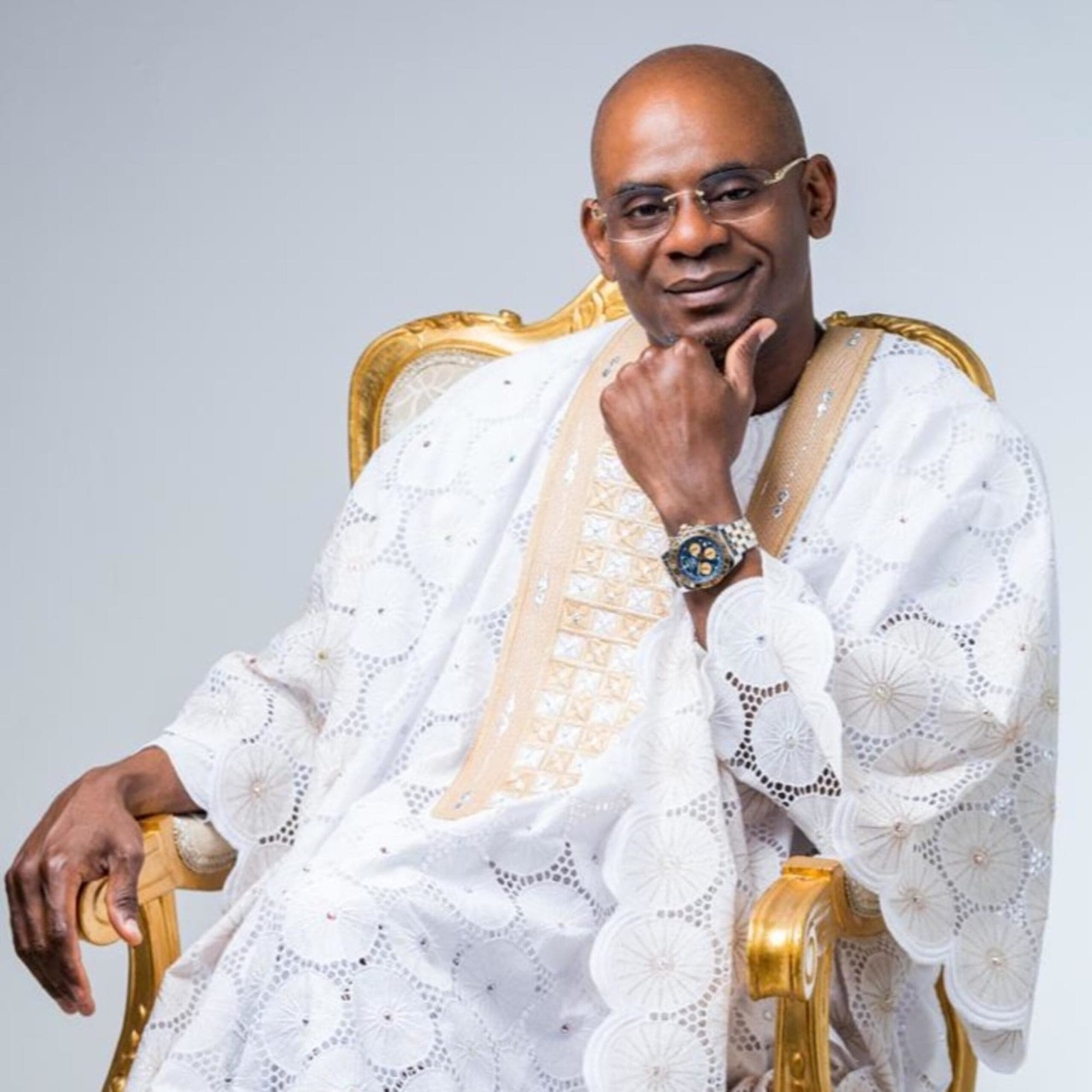 God's Servant Nanasei Opoku-Sarkodie in a white agbada